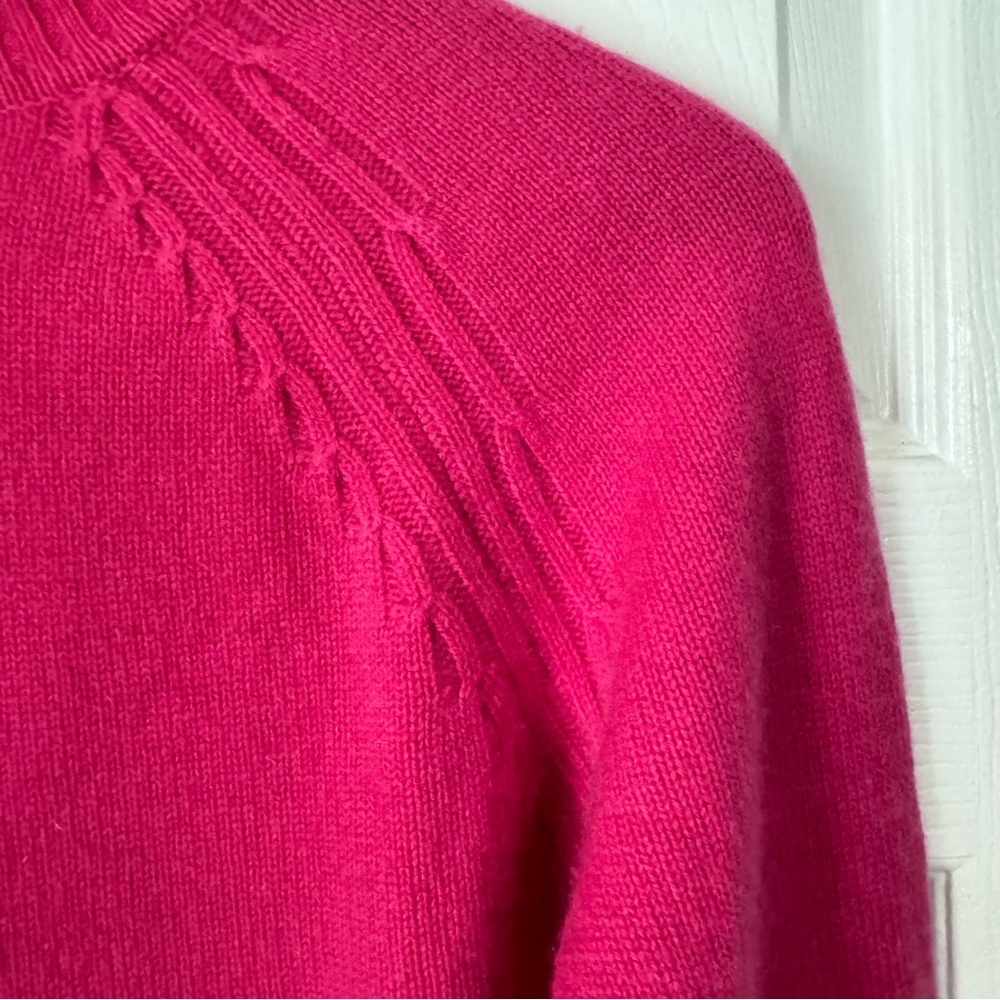 Pink 100% Cashmere Turtleneck Petite - Picture 4 of 6